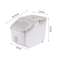 Cubo de comida para gatos de gran capacidad, 15 kg, a prueba de humedad y a prueba de insectos para el hogar - details 4