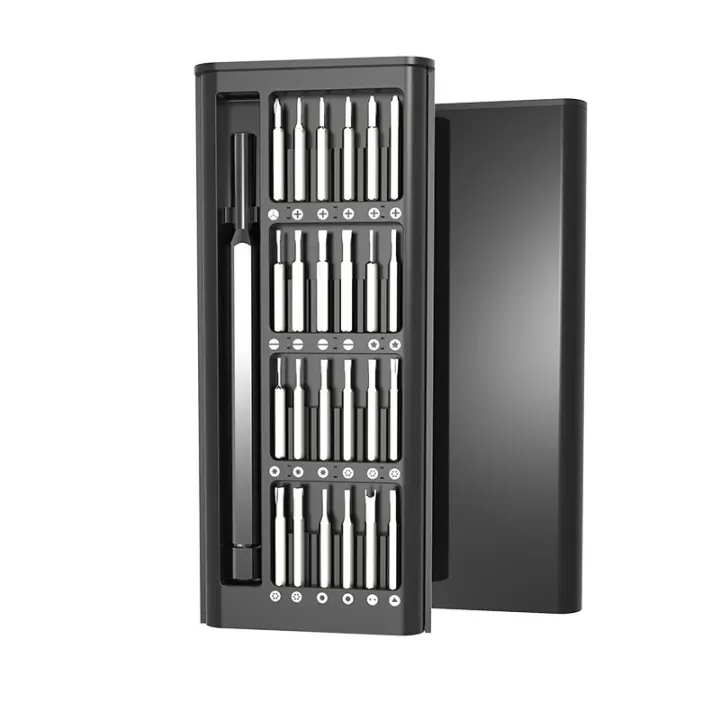Juego de destornilladores magnéticos de precisión 25 en 1 con Mini juego de destornilladores de bolsillo de 24 piezas, juego de reparación pequeño para teléfono móvil/PC/Came - 1