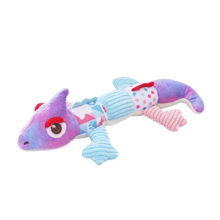 Juguete colorido para perros, resistente a mordeduras, resistente al desgaste, juguetes para la dentición del perro, juguetes chirriantes de peluche suave, regalo - 1