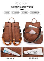 Mochila para mujer, mochila retro ligera para niñas, bolso de hombro de doble propósito, de viaje, de ocio, de gran capacidad. - details 21