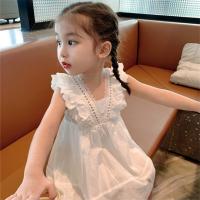 Vestido de verano estilo extranjero falda de gasa niños vestido de princesa niña - details 1