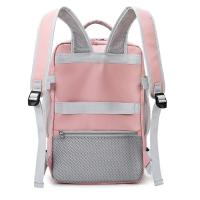 Mochila de viaje de gran capacidad para mujer, bolso de día informal, impermeable, antirrobo, con correa de equipaje y puerto de - details 17
