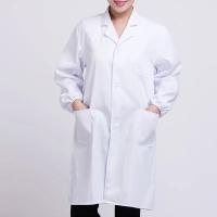 Camisa de uniforme médico unisex, Camisa de manga larga, bata de laboratorio, blanca - details 3