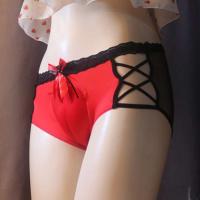 Sexis hombres ocultos Ba cintura que forma Ence ropa interior cruzada hueca, entrepierna ropa interior menos sexy Sissy - details 7