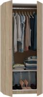 Armario Dormitorio Ropero 2 Puertas, Blanco, 180x79x52 cm(Alto x Ancho x Fondo), Mueble Auxiliar Moderno, Colección Tibet - details 20