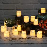 Vela LED sin llama para decoración de Halloween y Navidad, luz de té blanca cálida, deseos creativos, 24 piezas por juego - details 6