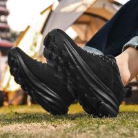 Zapatillas de Correr Antideslizantes de Cuero Nubuck Calzado Deportivo Casual para Hombres - details 16