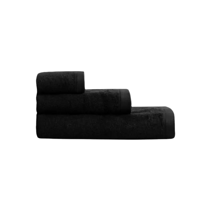 Llartextil Juego Toallas Classic Negro - Suavidad Extrema y Absorción Máxima - 1