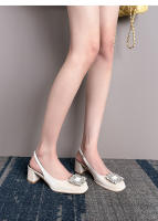 Zapatos de Mujer de Moda Sandalias Platas de Alta Gama con Tacón de Diamantes de Imitación - details 26