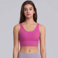 Hamidou-Sujetador de Yoga para mujer, Top corto de Fitness, sujetadores deportivos a prueba de golpes, gimnasio sin costuras, Sujetador deportivo de alto impacto, antisudor, Fitness, sin costuras - details 7