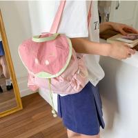Mochila con cordón para exteriores de estilo coreano, mochila de nailon de fruta de Color dopamina para viaje, bolsa de libros de gran capacidad, bolso de hombro para senderismo - details 11