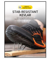 Zapatillas de trabajo transpirables con punta de hierro para hombre, zapatos de seguridad antideslizantes, antigolpes, ligeros, Verano - details 4