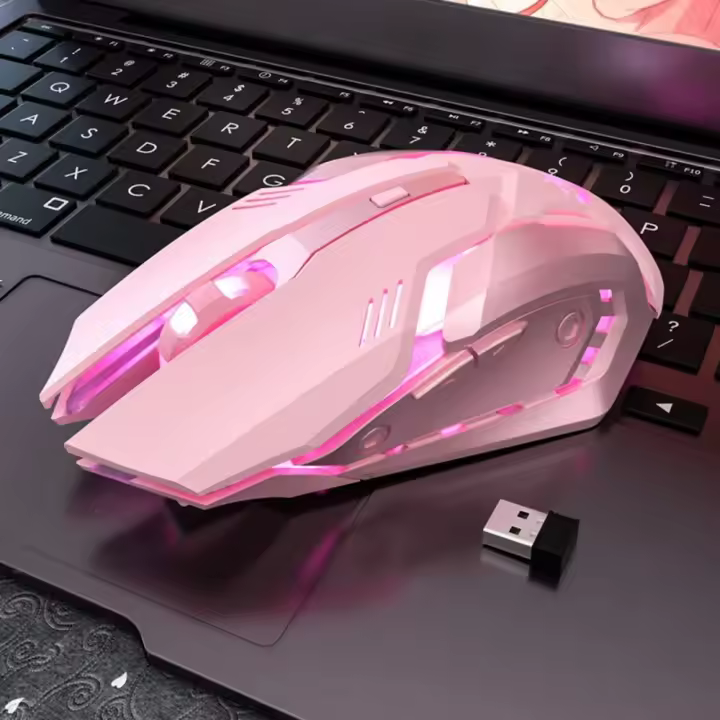Ratón Gamer RGB Silencioso Optimal para Juegos y Uso de Oficina 6 Botones Diseño Ergonómico - 1