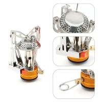 Mini quemador de gas plegable para acampar, estufa pequeña ultraligera, picnic, cocina, senderismo, utensilios de cocina de supervivencia - details 1