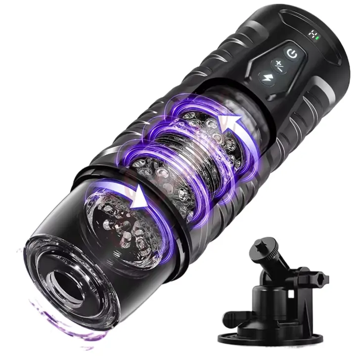 Masturbador masculino automático, 7 modos de empuje giratorio, taza Mastubator, juguete sexual telescópico eléctrico, Coño de bolsillo para hombres, juguetes para adultos - 1