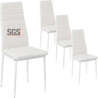 Sillas de Comedor Juego de 4 Sillas de Metal para Cocina, Silla de Mesa Comoda Silla con Asiento Tapizado, Negro - details 61
