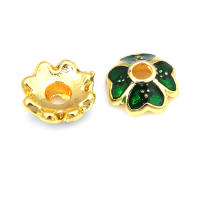 Tapetes de Flores de Brasso Dorado 18K 30PCS Accesorios de Joyería DIY de Alta Calidad - details 59