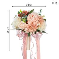 Venta al por mayor rosa blanco para decoración de boda novia flores artificiales ramo de flores rosa San Valentín - details 4