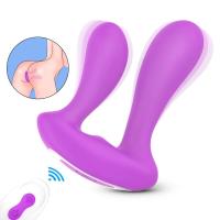 Leten 3 en 1 ropa Invisible bragas vibrador parejas 9 modos potente punto G Vagina ano estimulación del perineo juguete sexual para mujeres tienda - details 10