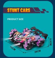 Drift Car Con Música Luces Led 2.4G Guante Gesto Radio Control Remoto Spray Coches de Acrobacias 4WD Juguetes - details 11
