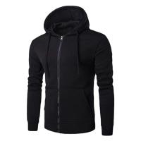 Sudadera De Hombre Con Capucha Y Cierre De Cremallera Estilo Casual Ajustada Manga Larga Para Otoño Y Invierno - details 5