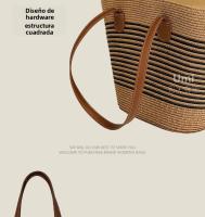 Nuevo Bolso tejido para vacaciones en la playa, bolso de mano de gran capacidad, bolso de hombro para mujer, bolso de mano versátil - details 5