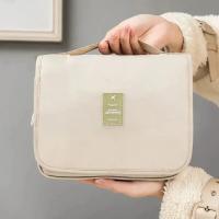 Bolsa de viaje de gran capacidad, bolsa de almacenaje para maquillaje portátil impermeable, bolsa organizadora de artículos de tocador, bolsa multifuncional para baño - details 6