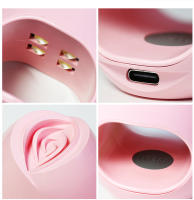 NAILCO-lámpara UV 30S de secado rápido para uñas, máquina LED USB de 8W para manicura, herramienta de un solo dedo para Nail Art, Gel necesita curado de huevo de rosa, a la moda - details 8