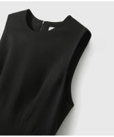 Vestido Ligero de Luna Corte Redondo sin Mangas Ajuste Delgado Moda de Talla Seis para Mujeres - details 20