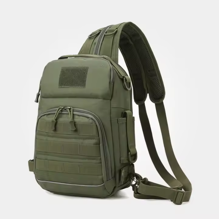 Bolso de pecho multifunción para hombre, bandolera grande para deportes al aire libre, Camping, senderismo, pesca, mochila de hombro - 1