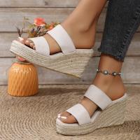 zapatos de zapatilla de tacón de cuña de verano para mujer - details 2