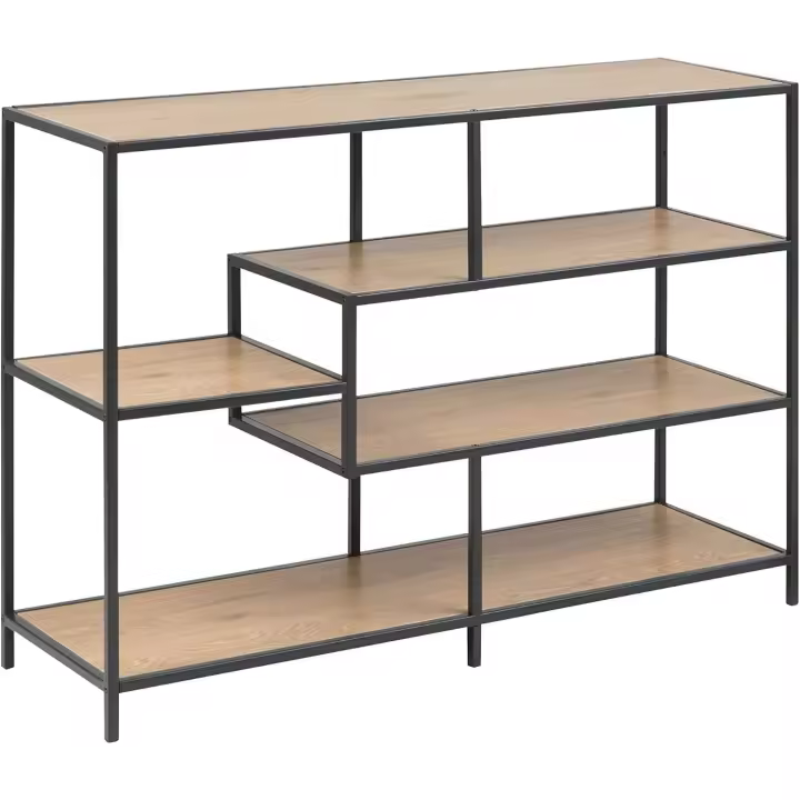 Librería de 4 Estantes 35 x 114 x 78.2 cm Acabado con Efecto de Roble Antes eran Movian - 1