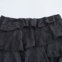 Minifalda asimétrica con diseño de volantes, cintura media, lateral, moda para mujer - details 2