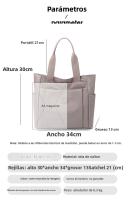 Bolso de mujer casual nuevo bolso de madre portátil de hombro de tela de nylon de color sólido informal de gran capacidad - details 10