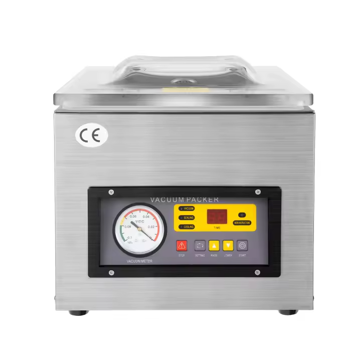 Sellador de Vacío Automático DZ-260C 220V 120W Acero Inoxidable Empaquetado Automático - 1
