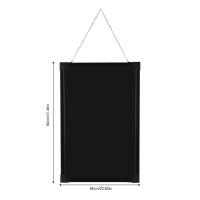 Tablero de escritura LED de 60 x 80 cm, tiendas, bares, carteles, tablero publicitario con luz de neón, bricolaje con ganchos, esquinas anticolisión, para decoración, carteles, pizarras en casa, tiendas, bares, restaurantes, negro - details 4