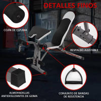 BANCO ABDMINALES MULTIFUNCIÓN BANCOS DE EJERCICIO, PORTANTE 200KG - details 3