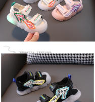 Zapatos de playa anti-retroceso tipo baotou para niños y niñas, zapatos para niños pequeños con suela blanda intermitente para niños - details 8