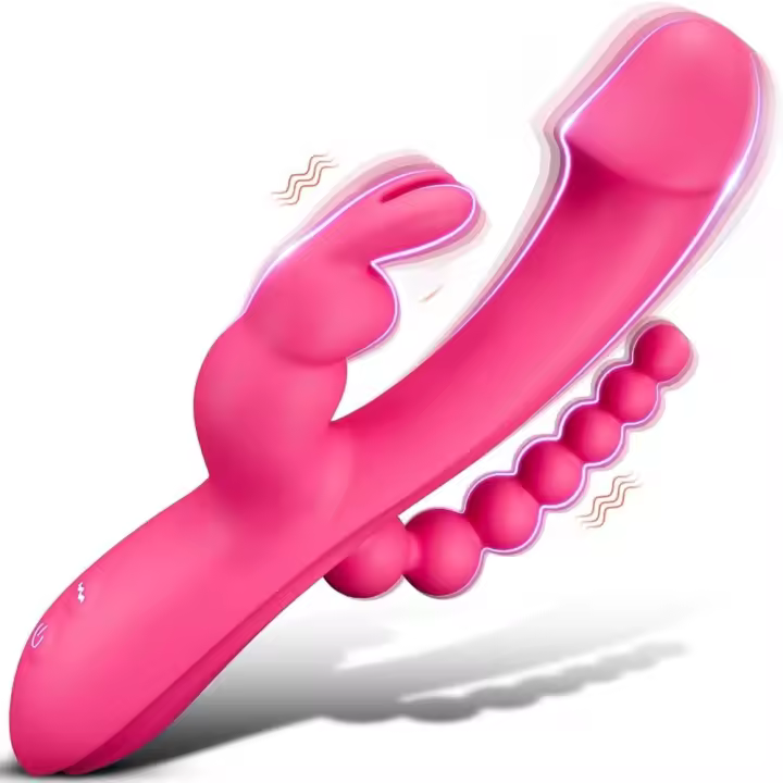 Vibrador para Mujer 3 en 1 Estimulador de Clítoris y Vestíbulo, Estimulador Vaginal, Modo Doble Diez, Masajeador Consolador - 1