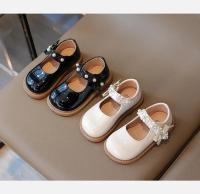 Zapatos de cuero antideslizantes para niña, zapatillas multifuncionales informales de princesa, suela suave, estilo coreano, a la moda, novedad de otoño, - details 1