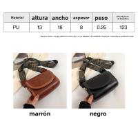 Bolsos cruzados de moda para mujeres, bolso de hombro con tapa de alta capacidad - details 1