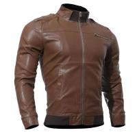 Chaqueta de Cuero para Motocicleta para Hombres 2025 Ajuste Delgado, Ropa Exterior Ligera - details 1