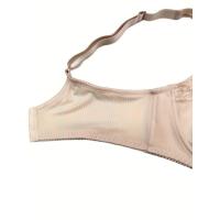 Tallas grandes sexy para mujer, ropa interior de encaje en contraste, cobertura total, mini sujetador ligero con lazo - details 10