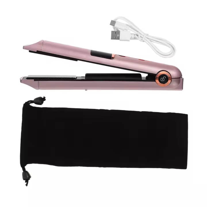 Plancha rizadora para cabello, herramientas inalámbricas, alisador multifuncional, rulos, rizador de pelo inalámbrico para viajes - 1