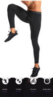 Leggings de compresión de alto rendimiento para hombres, mallas de entrenamiento físico para mejorar el rendimiento físico y la comodidad al correr - details 1