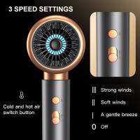 Secadores de Pelo Iónico, 2000W, Profesional con 1 Concentrador, 2 Velocidades/3 temperaturas, Protección Contra - details 8