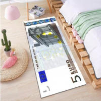Alfombra de dólar de papel de cocina creativa, alfombra de papel de dinero, alfombra de puerta de entrada para el hogar - details 10