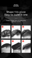 Kemei-cortadora de pelo profesional para hombres, recortadora de pelo inalámbrica, recargable, con pantalla LED, kit de aseo - details 3