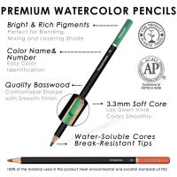 Lápices de Colores Premium 72Pcs Set de Lápices de Agua para Dibujo Artístico de Bocetos Escolares Material de Arte de Lápices en Caja de Hierro - details 5