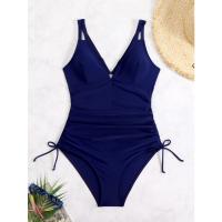 Vacaciones en la playa, traje de baño Unido mujer 2025 nuevo bikini de baño sólido - details 32